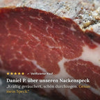 Kundenbewertung: Daniel P. über unseren Nackenspeck, 5 Sterne