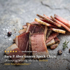 Kundenbewertung: Sara P. über unsere Speck Chips, 5 Sterne